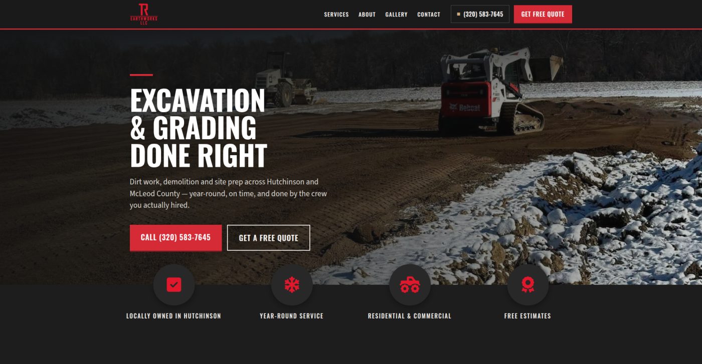 TR Earthworks website