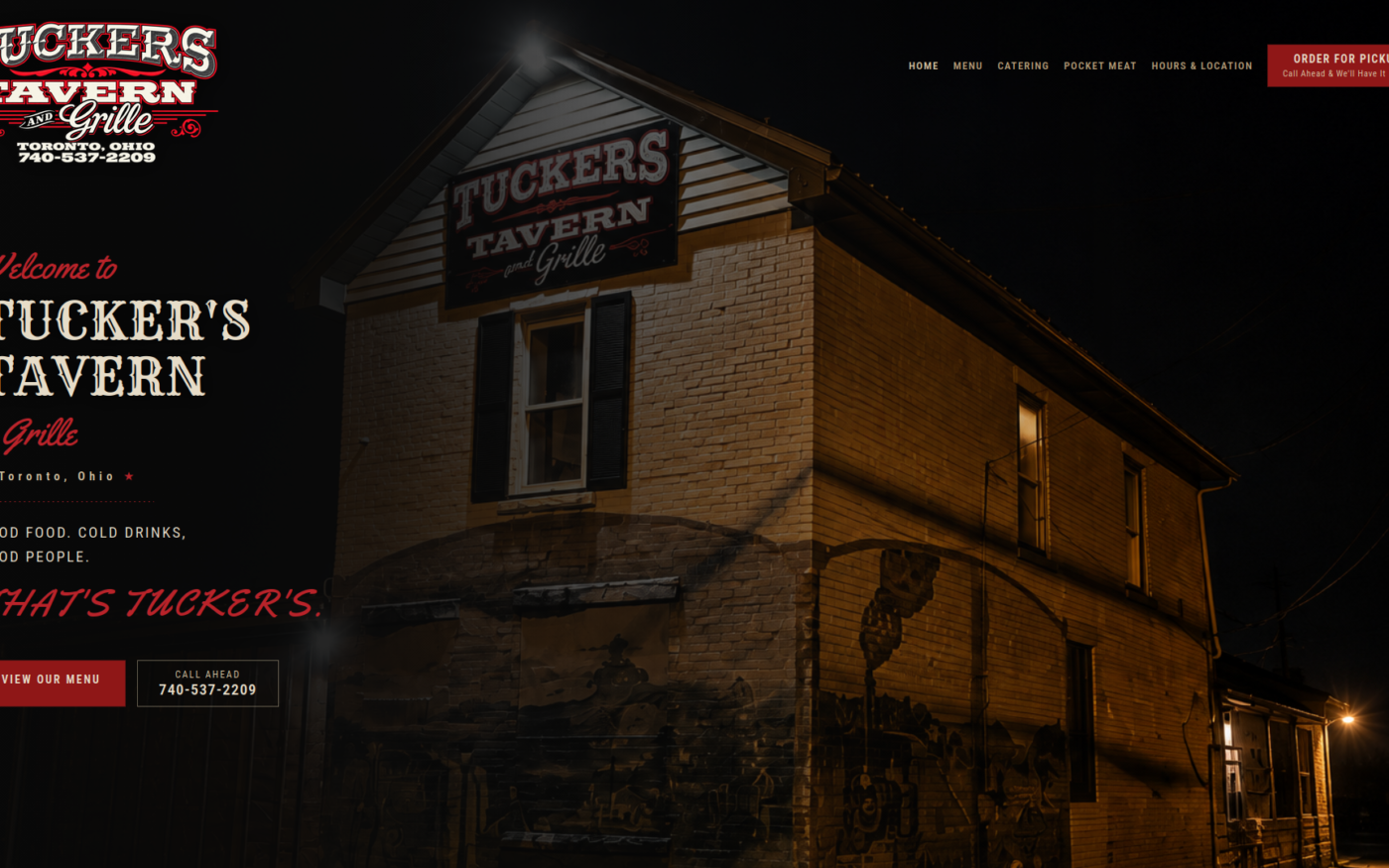 Tuckers Tavern & Grille website